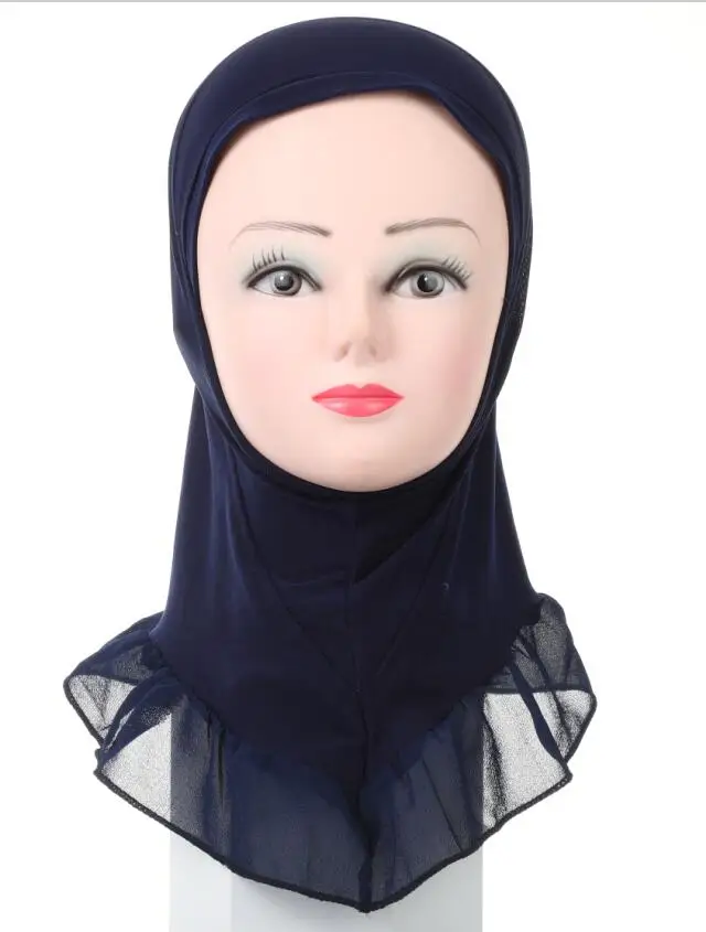 

Muslim Girls Scarf Hijab with Bonnet Cap Islamic Kids Turban Instant Headscarf Head Wrap Kid Abaya Burqa for 2-7 Years Old Girl