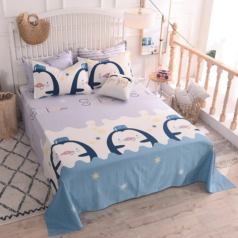 

Yaapeet Cotton Bedspread All-Season Simple Printed Bed cover Sofa Cover Flat Sheet Comforter Bed Sheets for Queen King Size