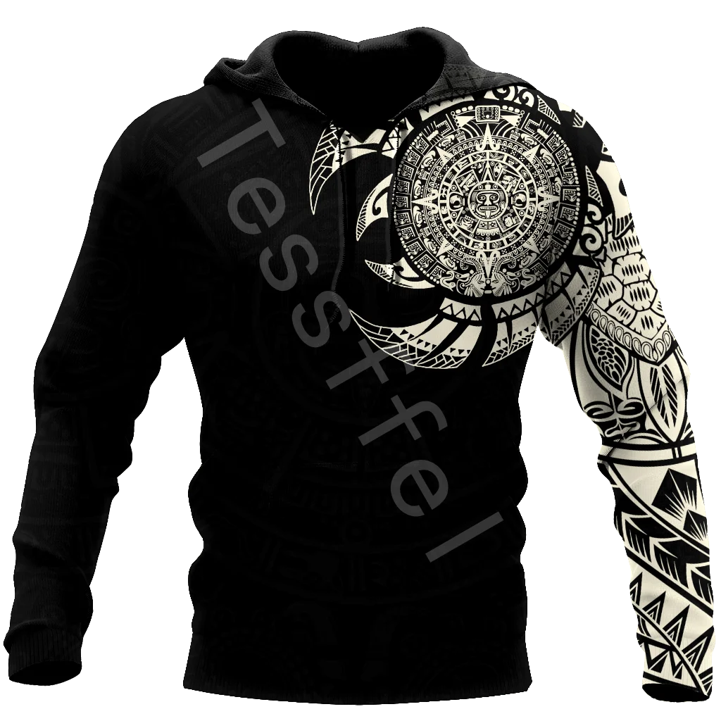Новинка 2021 модная мужская толстовка с капюшоном tessвам Aztec Mayan 3D принтом худи на