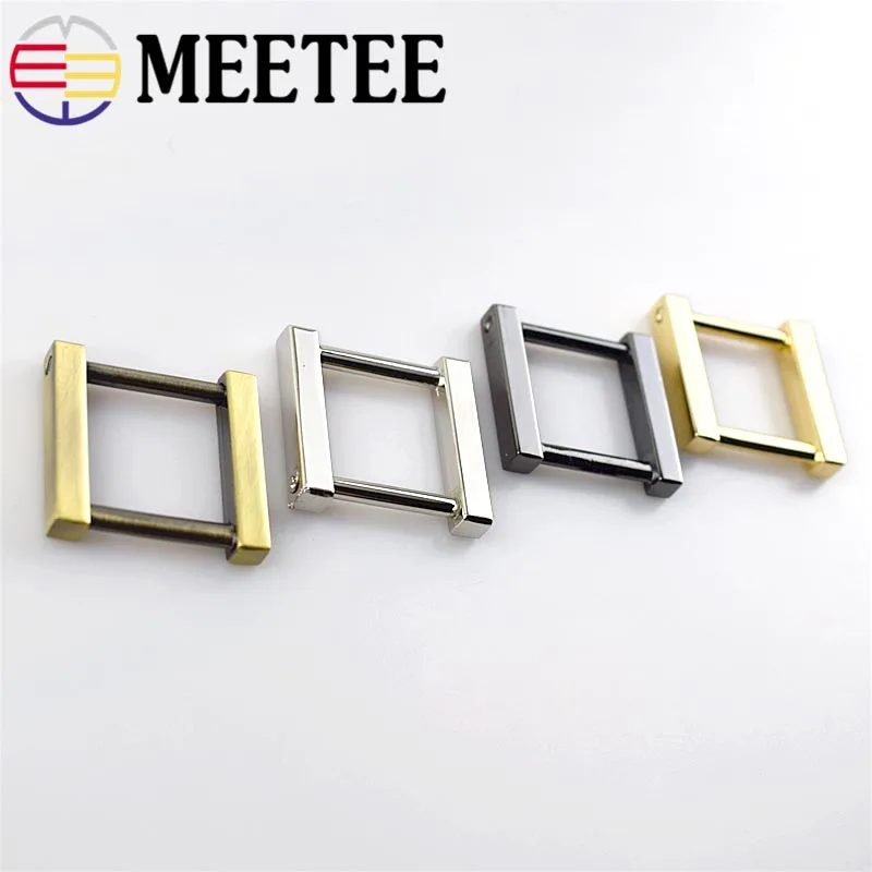 4/10 шт. Съемные квадратные металлические пряжки для сумки ремешок ручка застежка