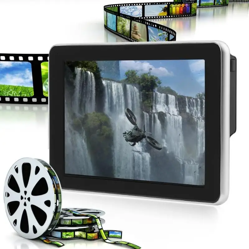 Универсальный 9 дюймов 12 В Автомобильный подголовник монитор цифровой цветной ЖК