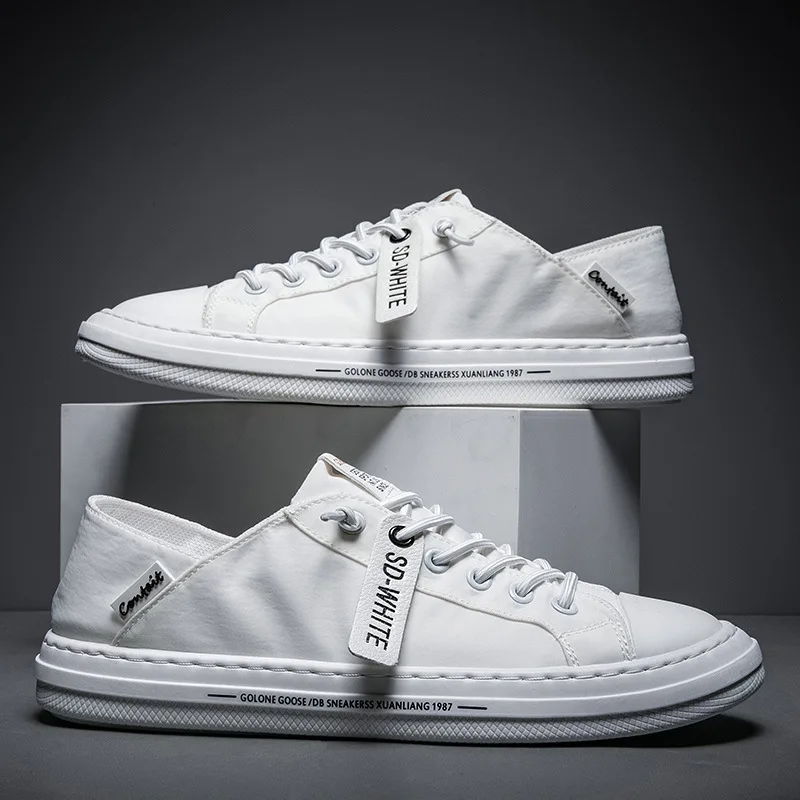 

High Quality Men Canvas Shoes Fashion Sneakers Summer Trainers Casual Shoes Men's Flats Breathable Shoes Chaussures Pour Hommes
