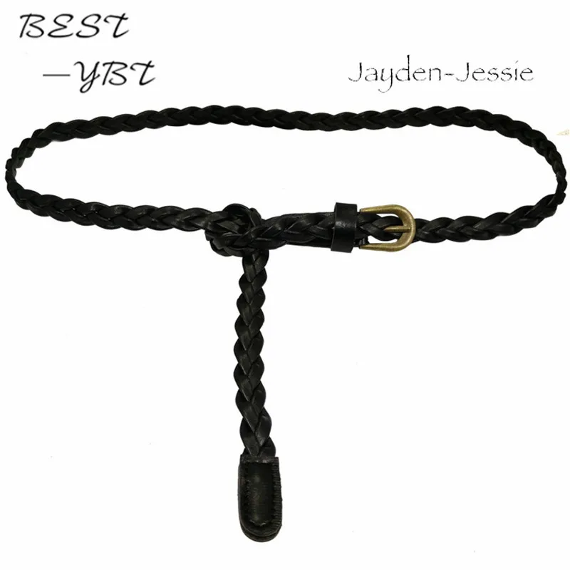 Плетеный пояс модели женский украшение тонкие дикие ремни Корейская версия