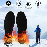 usb heated shoe insoles for feet warm sock pad mat electrically heating insoles energy saving washable foot patch thermal insole