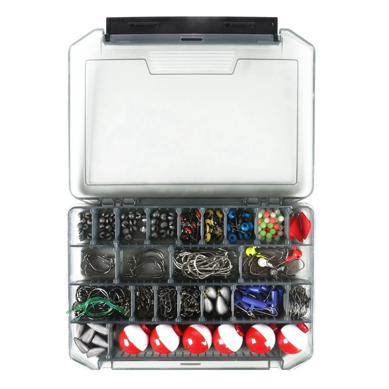 

268 Pcs Carp Fishing Accessories Kit Spherical Float Lure Sea Fishing Rock Fishing Swivel Crank Hook Fishing Hook Tool