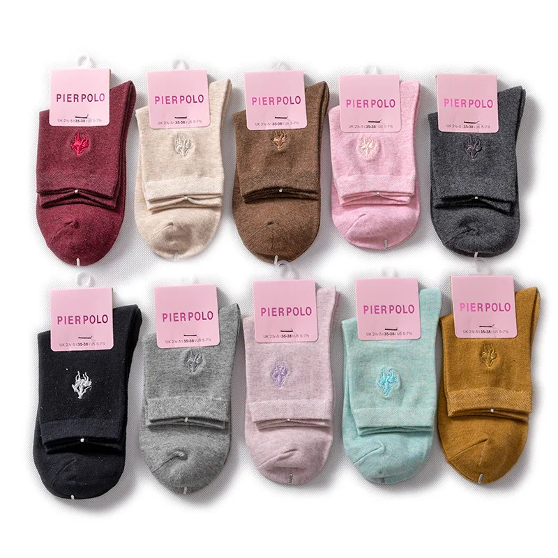 Причал поло новые женские повседневные носки в деловом стиле с вышивкой без