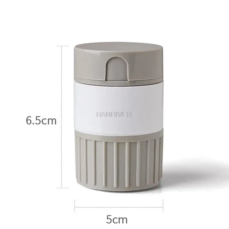 

Multifunctional portable mini plastic septum medicine box medicine knife grinding box can fix the tablet divider