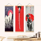 Японский укийоу гвардия Самурай холст свиток живопись плакаты печать на стене картины для гостиной спальни домашний декор с рамкой