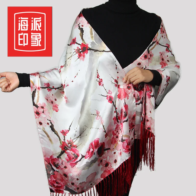 

★Shanghai style impression Hangzhou silk 100% mulberry silk silk scarves women's Silk Shawls