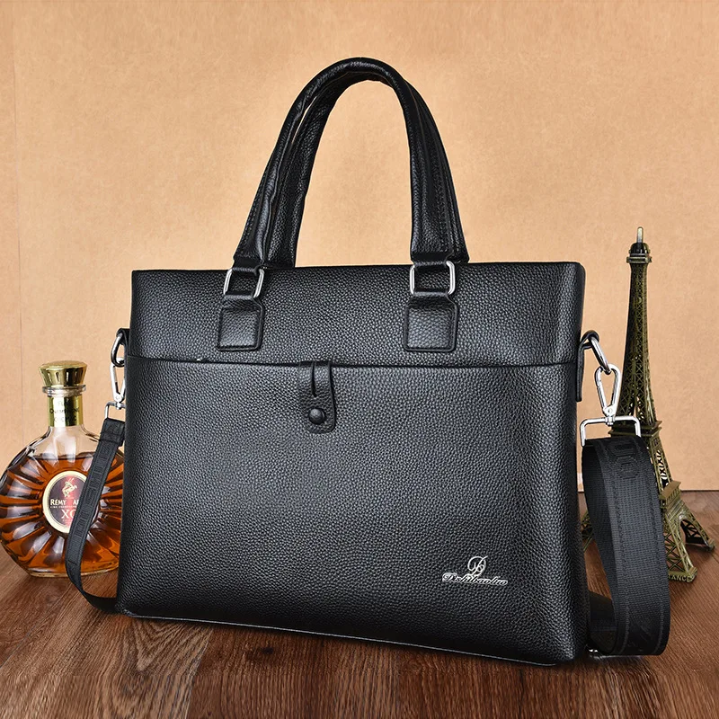 Портфель мужской большой вместимости деловой чемодан с диагональю Повседневная