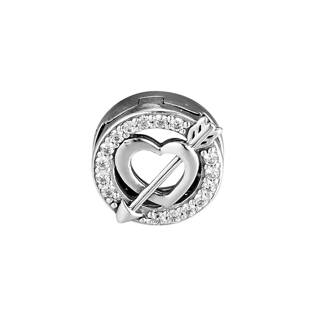 

Reflexions Asymmetric Heart and Arrow Clip Body Aesthetic Friends Cute 925 Sterling Silver Jewelery Set Best Friend Charm