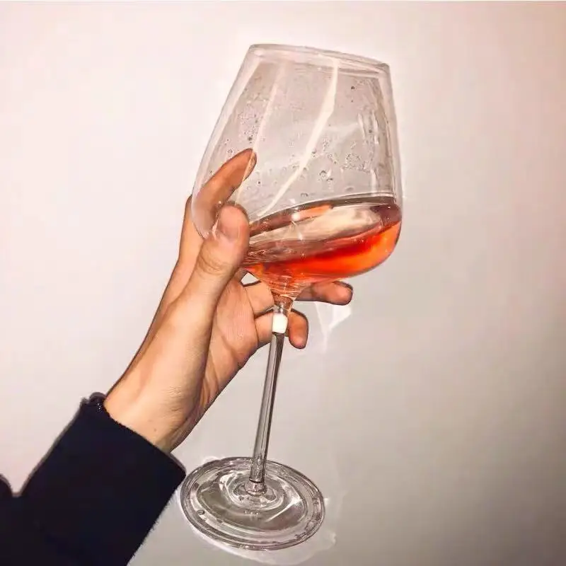 

Glass Set Home 6 Crystal Burgundy Glasses European Style 2 Small Luxury Goblets