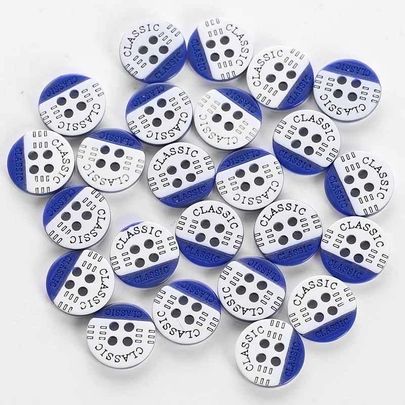 24 шт./упак. полимерная пуговица для шитья Скрапбукинг Одежда DIY Декор с двумя