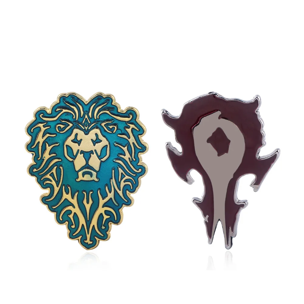 Брошь с эмблемой игры World of Warcraft значок этническим логотипом брошь альянса Орда