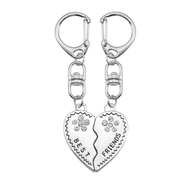 Брелок для ключей сделай сам лучших друзей модный металлический брелок в форме