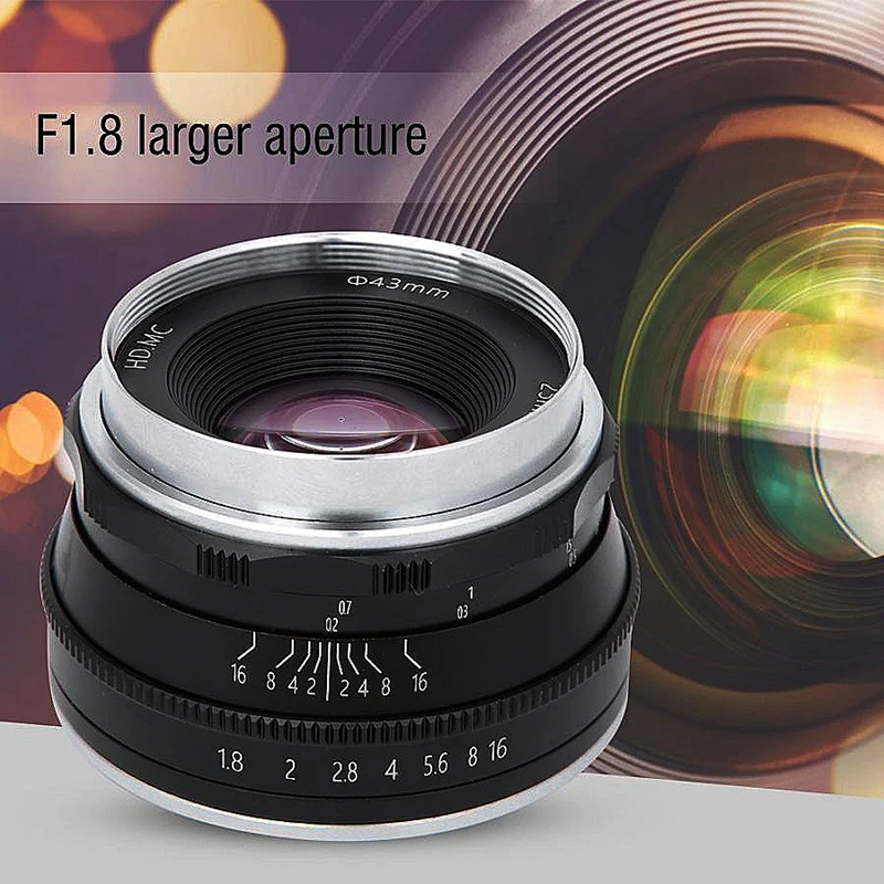 

25MM F1.8 Fixed Focus Mini Lens Suitable Manual Prime Lens for OLYMPUS/Panasonic M4/3 Mini Single Camera