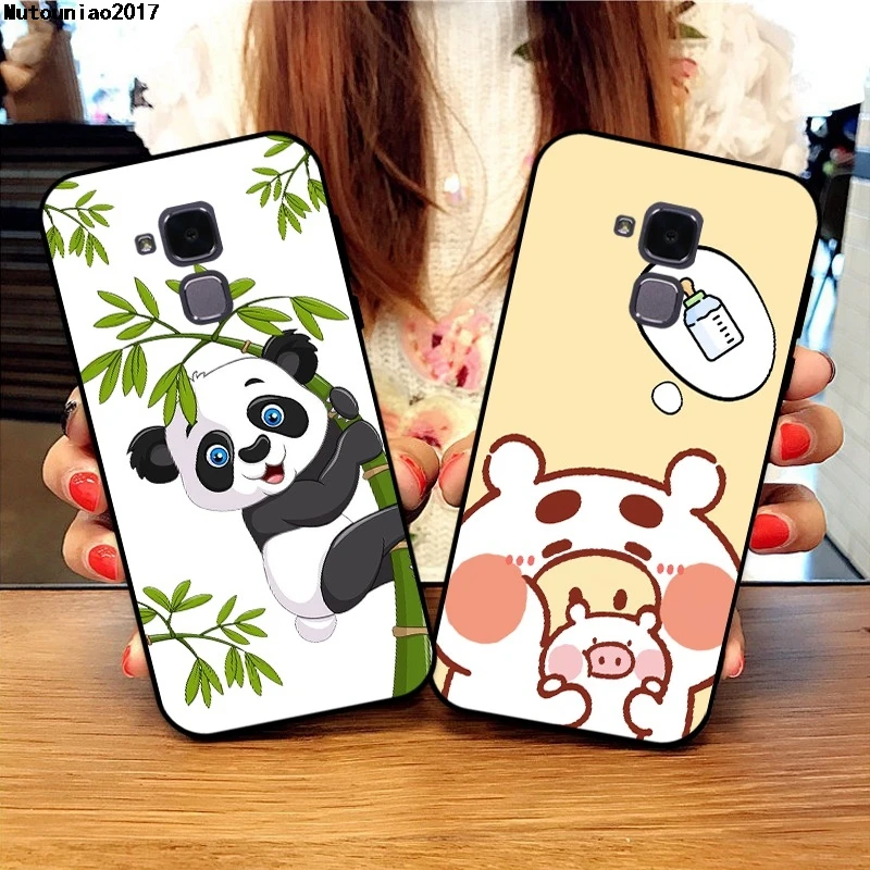 Чехол Panda 1 из мягкого ТПУ для Huawei Honor 7 7A 7C 7X 8 8A 8C 8X 9 9i V9 10 V10 Pro Lite Max|Бамперы| |