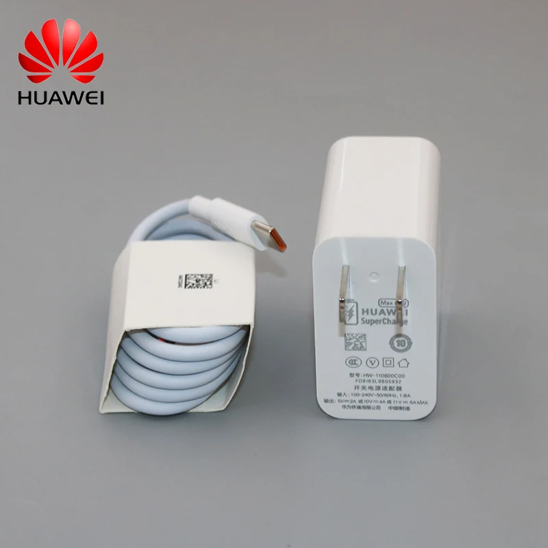 Оригинальное сверхбыстрое зарядное устройство для Huawei 11 в 6 А с разъемами