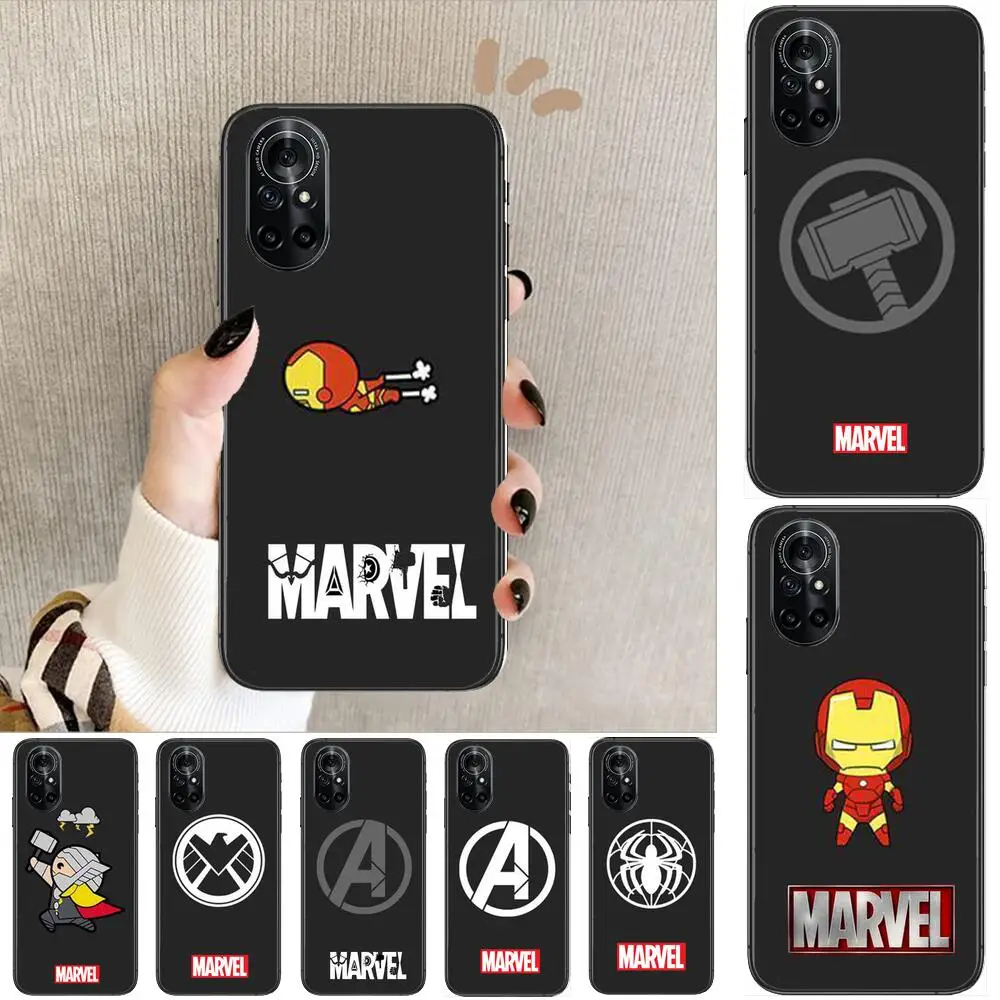

Anime cartoon superhero Clear Phone Case For Huawei Honor 20 10 9 8A 7 5T X Pro Lite 5G Black Etui Coque Hoesjes Comic Fash de