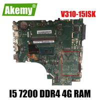 akemy da0lv6mb6f0 is suitable for lenovo e52 80 v310 15isk v310 15ikb notebook motherboard cpu i5 7200 ddr4 4g ram 100 test ok