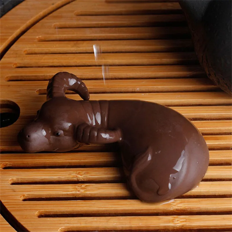 Китайский чай кунг фу аксессуары для чая фиолетовая глина украшение буйвола фэн