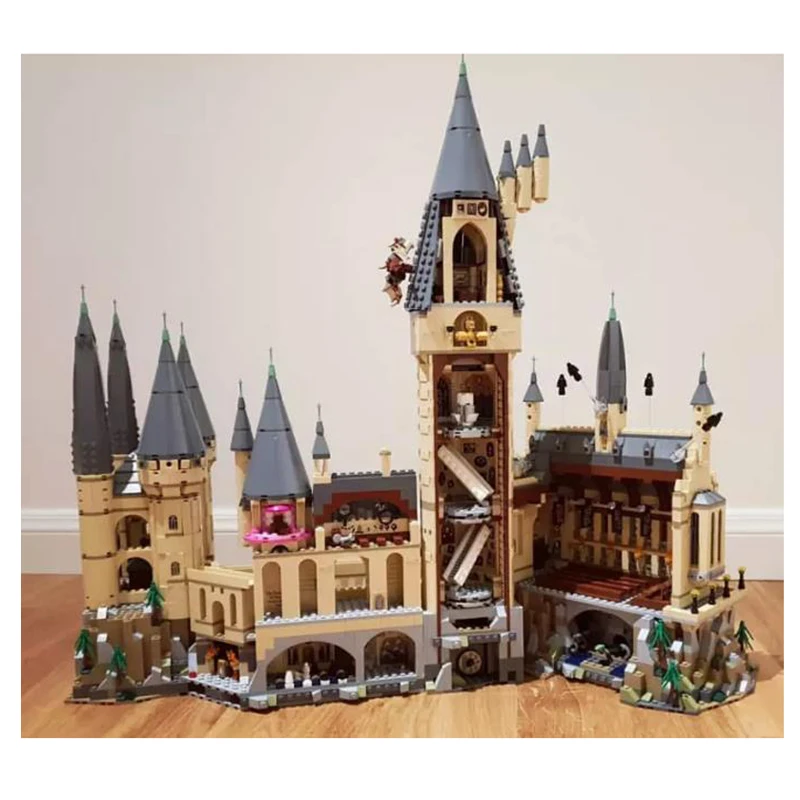 Волшебный замок школьный совместимый Legoing Harryed строительный блок рождественские