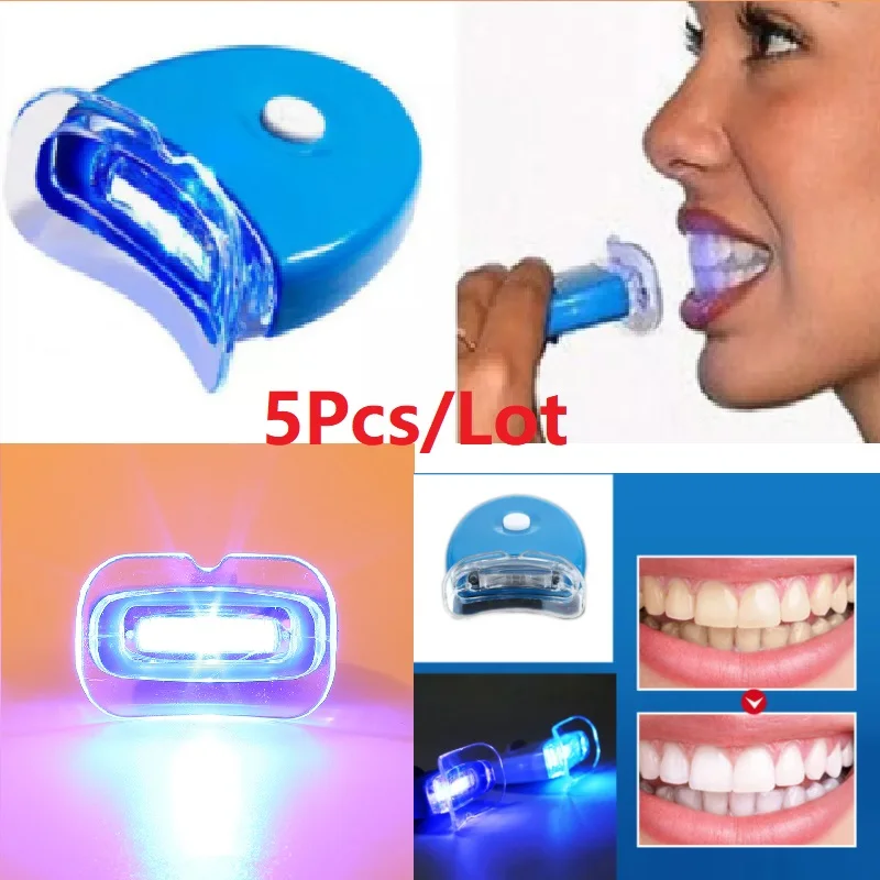 5 шт./лот отбеливание зубов встроенные светодиодов ускоритель света мини