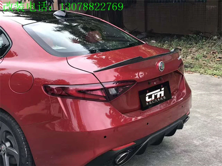 Для Alfa Romeo Giulia спойлер из углеродного волокна Автомобильный задний для GiuliaSpoiler|rear