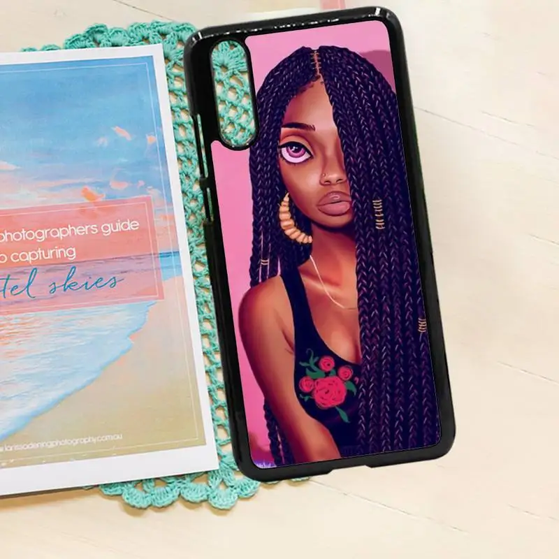 

Melanin Africa black girl Phone Case PC for iPhone 11 12 pro XS MAX 8 7 6 6S Plus X 5S SE 2020 XR