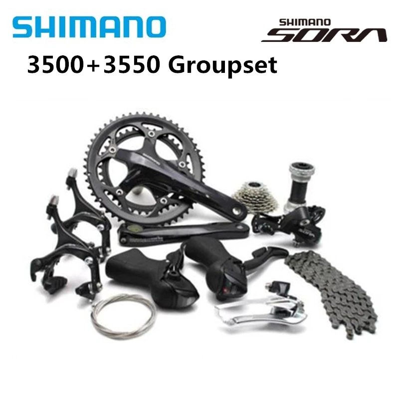 Shimano SORA 3500 3550 дорожный велосипед 2x9 скоростной набор шатун 170 мм 50/34 Т с BB4600 18s