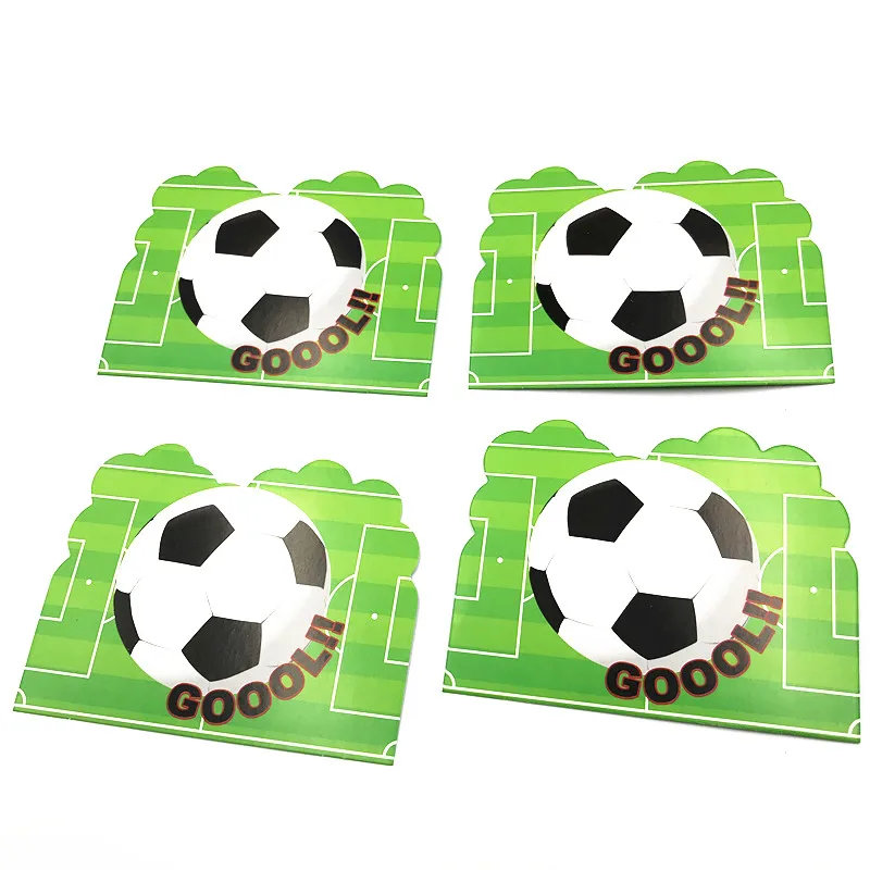 117 шт. зеленый Футбол мультфильм набор одноразовой посуды чашка тарелка флаг День