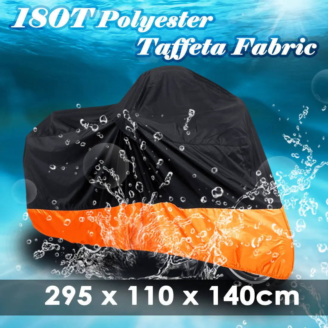 Waterproof Motorcycle Cover Outdoor 180T Rain Dust Snow UV Protective For Honda Victory Kawasaki Yamaha Suzuki Harley Motorbike |