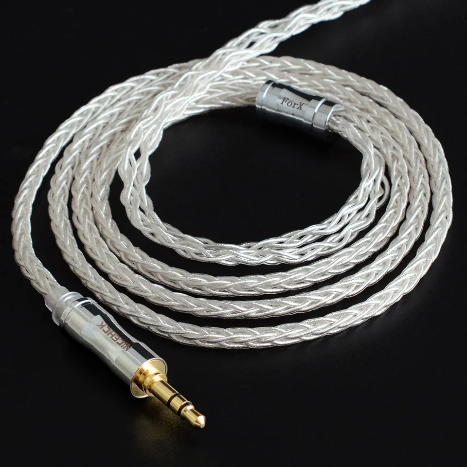 

NiceHCK ForX 8 core Litz Silver Plated Furukawa PCUHD Copper Cable 3.5/2.5/4.4mm MMCX Connector For P1 T4 T2 Plus ST-10s Xelento