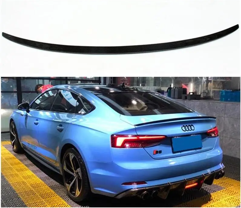 

Высококачественный спойлер для багажника Audi A5 S5 SLINE RS5 B9 Coupe Sportback 2017-2021 из натурального углеродного волокна