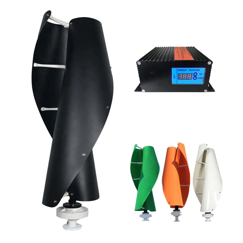 Ветряная Турбина 400 Вт 600 1000 2000 вертикальная 3 фазы 12 В 24 48 96 в постоянный магнит