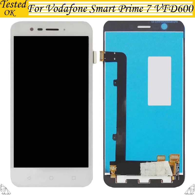 100% Протестировано хорошо для Alcatel Vodafone Smart Prime 7 VFD600 ЖК дисплей с сенсорным экраном
