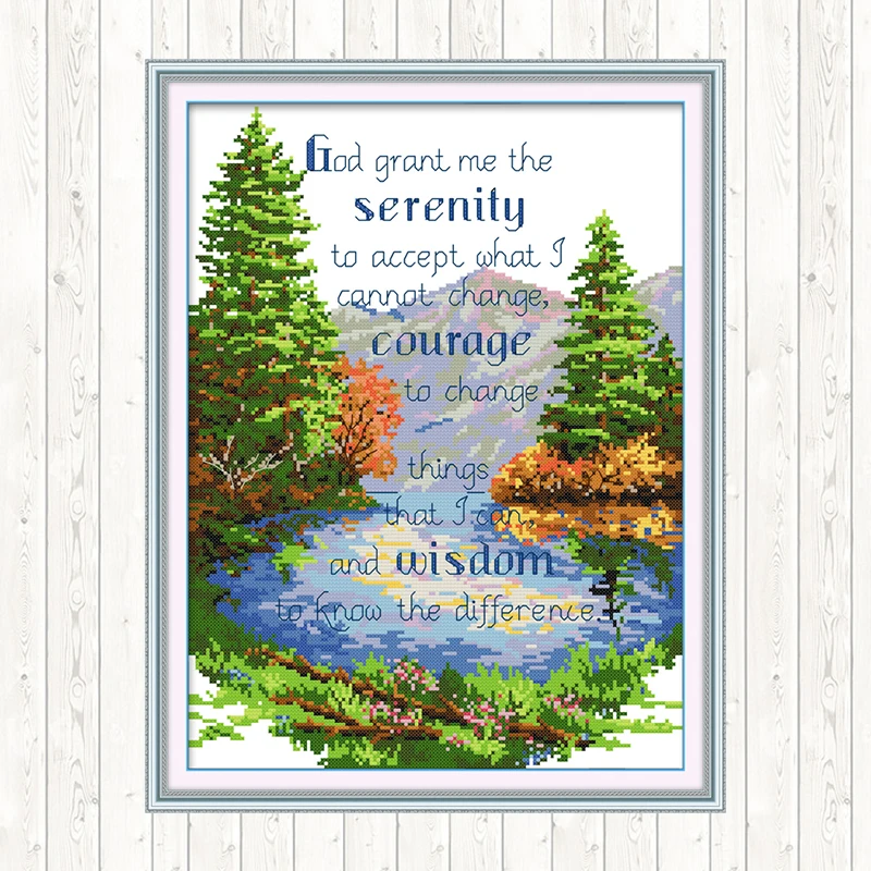 Набор для вышивки сделай сам романтический садовый пейзаж шаблон крестиком 14