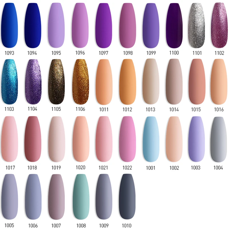 Modelones 6/12 шт матовый лак для ногтей Гель замачиваемый Блестящий светодиодный