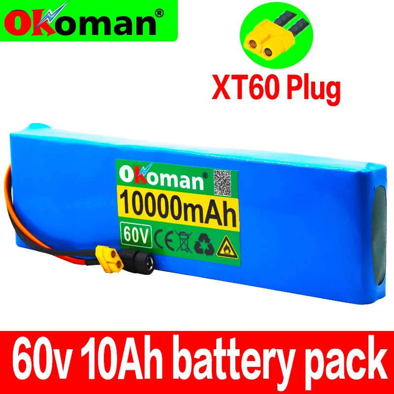 60V 16S2P 10Ah 18650 литий ионный аккумулятор 67 2 V 10000mAh Ebike Электрический велосипед Скутер