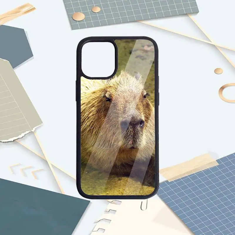 

Capybara cute animal Phone Case PC For iPhone 11 12 pro XS MAX 8 7 6 6S Plus X 5S SE 2020 XR