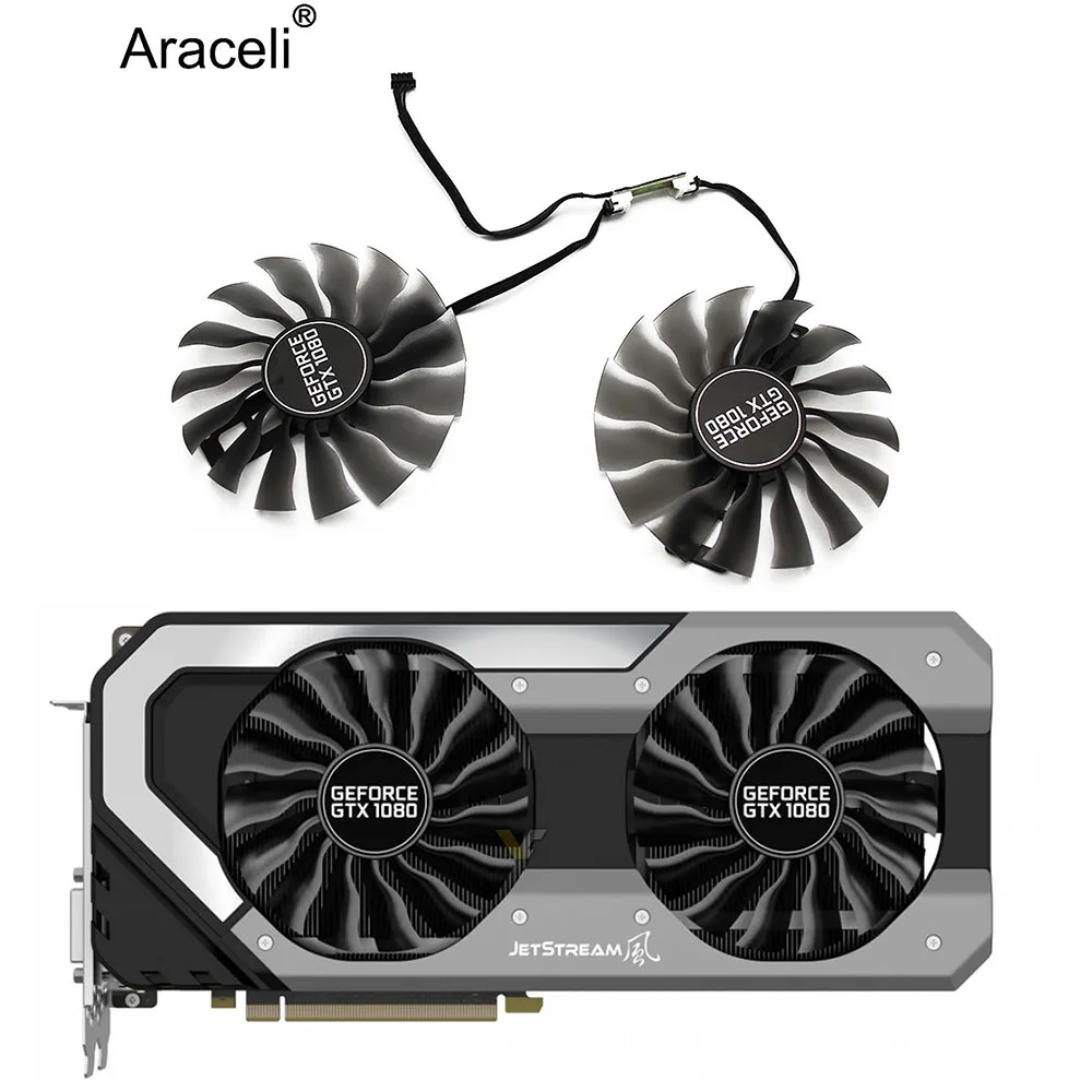 95MM Fan GTX1080 GPU Cooler For emtek Palit GTX 1080 OC Super JetStream Graphics card cooling fan | Компьютеры и офис