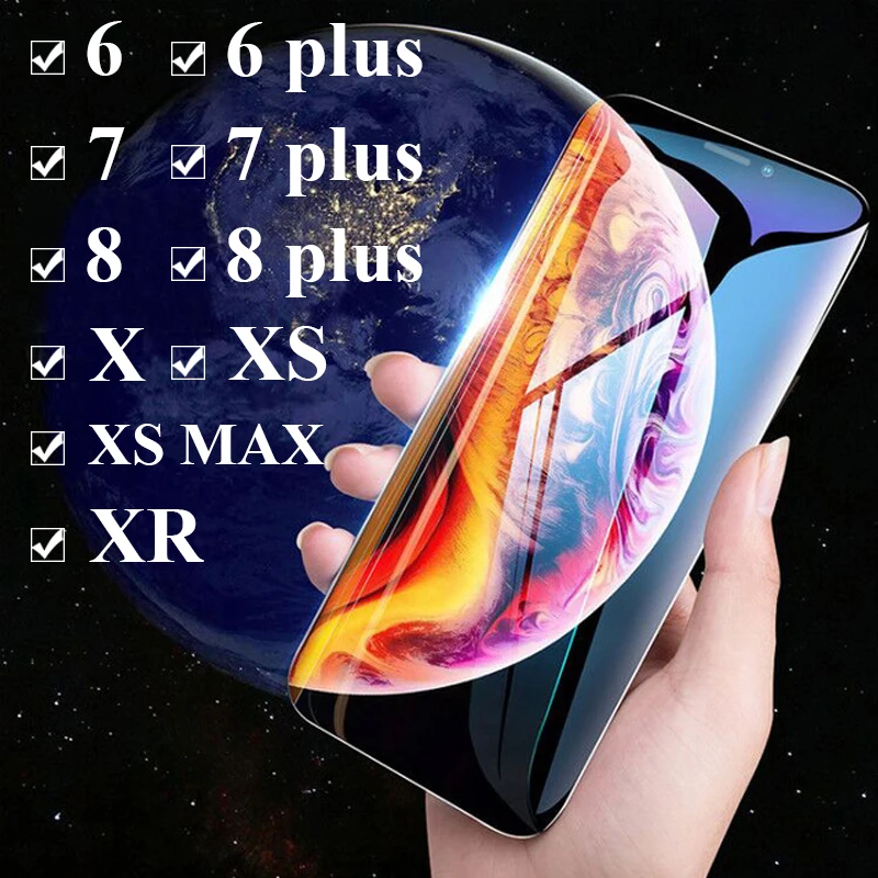 Защитное стекло на iPhone xs закаленное защитное xr max 6 7 8 plus 9 x r s rx rs glas iphon ophon phone