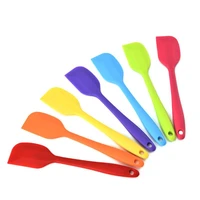 28cm silicone batter scraper spatula non stick heat resistant rubber cake spatula for cooking baking lx8715