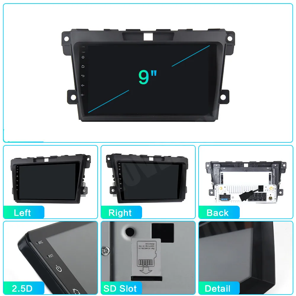 RoverOne Android 10 автомобильный радиоприемник с навигацией GPS плеер для Mazda CX7 CX 7 2008 2015