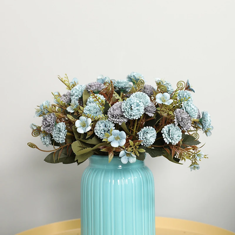 

30cm Artificial Carnation Flowers Silk Flower Wedding Bouquet 11 Heads Home Decor DIY Home Garden Wedding Decoration