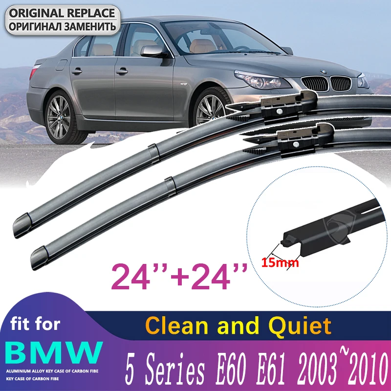 

for BMW 5 Series E60 E61 2003~2010 Car Wiper Blades Windshield Wipers 520i 523i 525i 528i 530i 535i 540i 545i 550i M5 520d 525d