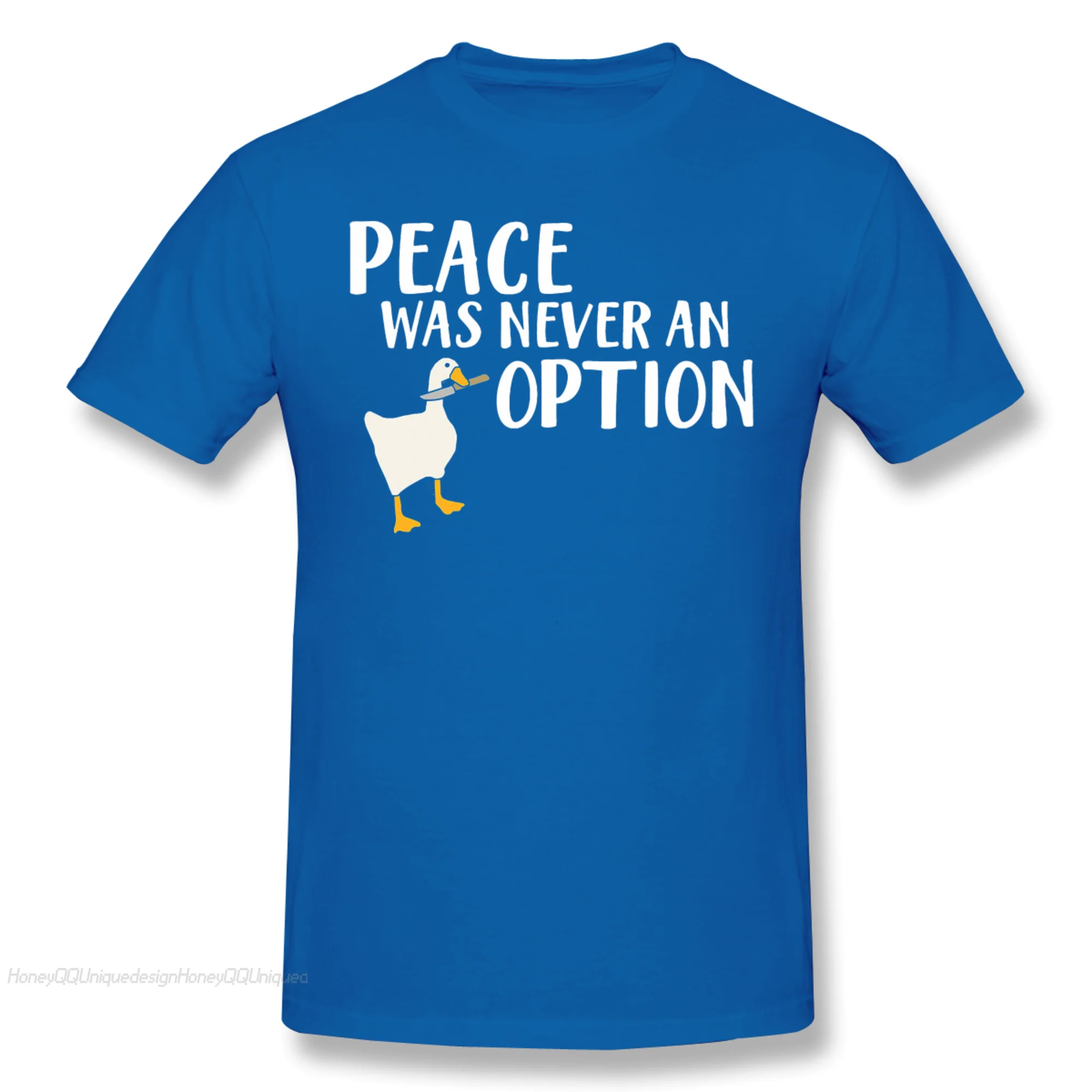 

Goose Game Wording T-Shirt Men 100% Cotton Short Summer Sleeve Untitled Goose Games Funny Adventure Casual Shirts Loose