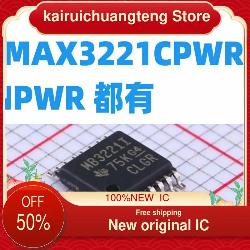 

(1 шт.) MAX3221CPWR /MAX3221IPWR MB3221I TSSOP16 новый оригинальный IC