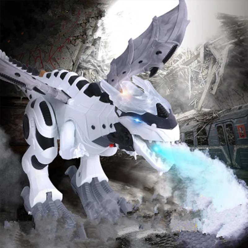 Большой спрей динозавр Робот мультфильм качели ходячие модели животных