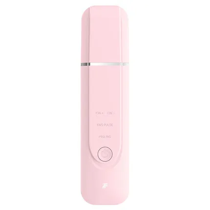 Розовый Xiaomi inFace Ultrasonic Ion Cleansing Instrument Massage Skin Scrubber Peeling Shovel Facial Pore Cleaner Machine - Цвет: Розовый